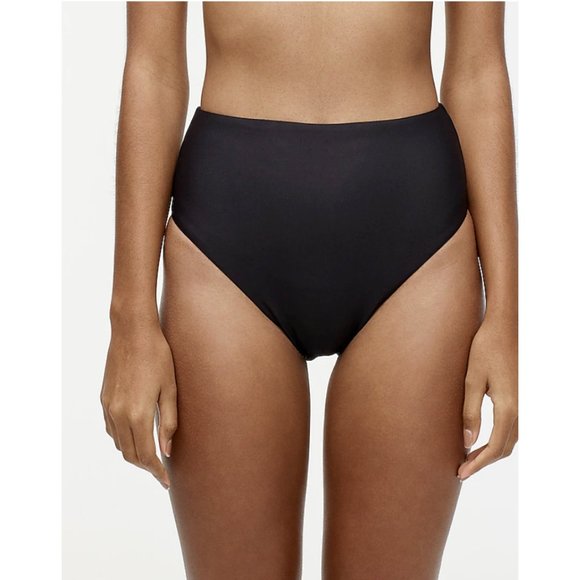 J. Crew Black High-Waisted Swim Bottom - Picture 1 of 5